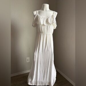 Leith Coquette Midi Dress Womens Medium Cottagecore Prairie Milkmaid Boho